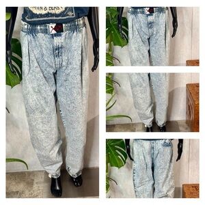 Vintage X-Am Acid Washed Blue Jeans. Size L/31.